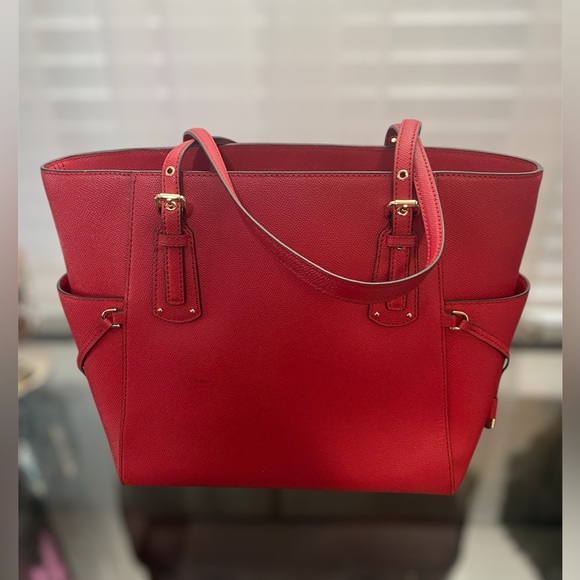 Michael Kors Red Tote Bag - Picture 5 of 15